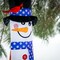 In the Breeze Lil' Snowman 3D 40 Inch Windsock - Hanging Winter Decoration - Outdoor Holiday décor